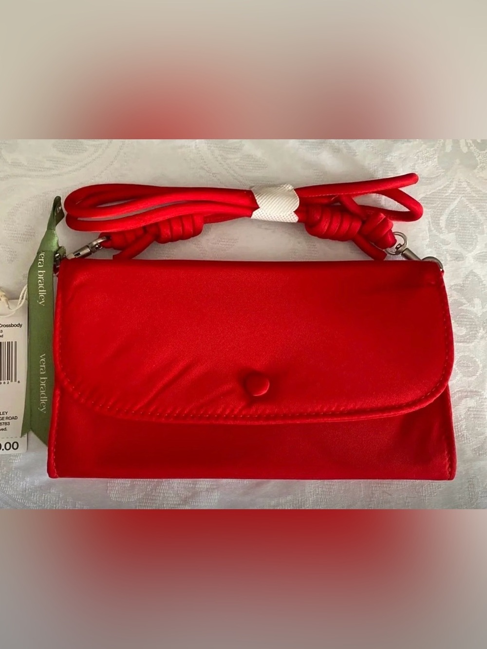 NWT Vera Bradley Wildwood wallet crossbody bag with a sparkle side panel